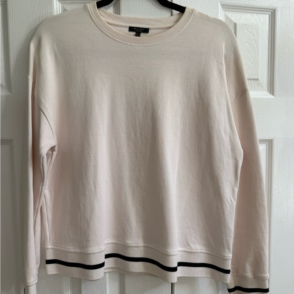 Massimo Dutti Sweatshirt with Black Trim